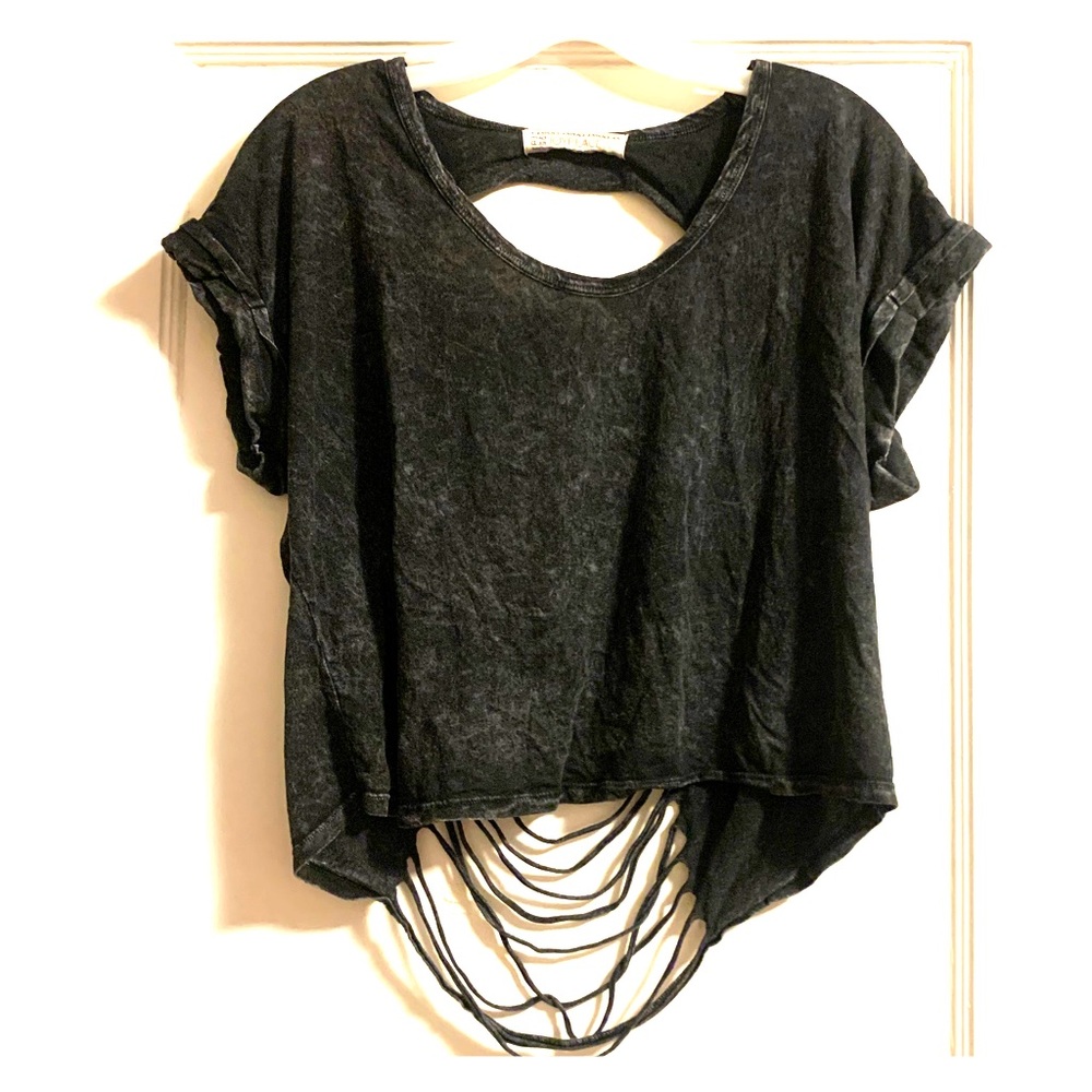 Open Back Burnout Tee